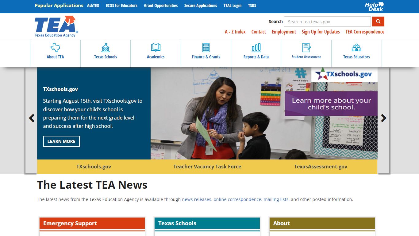 Welcome to Texas Education Agency | Texas Education Agency