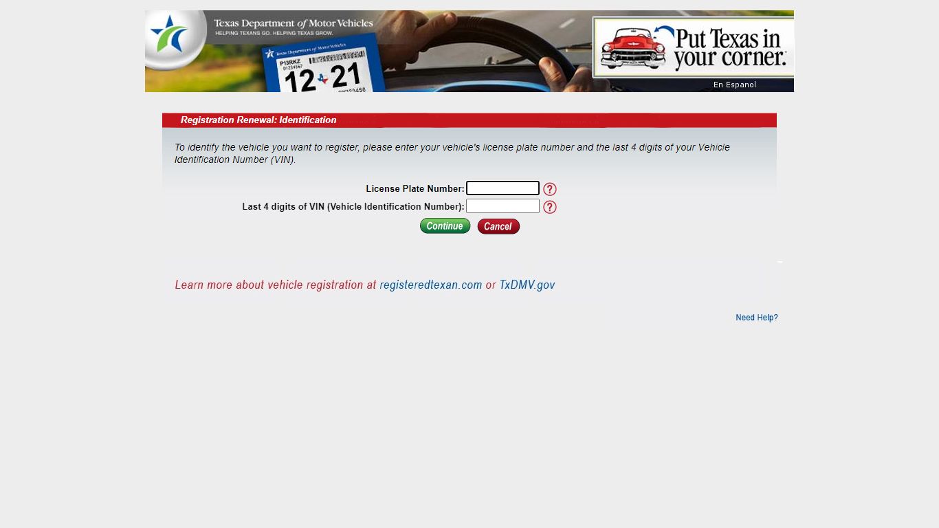 TxDMV - Vehicle Registration Renewal - Texas Department of Motor Vehicles